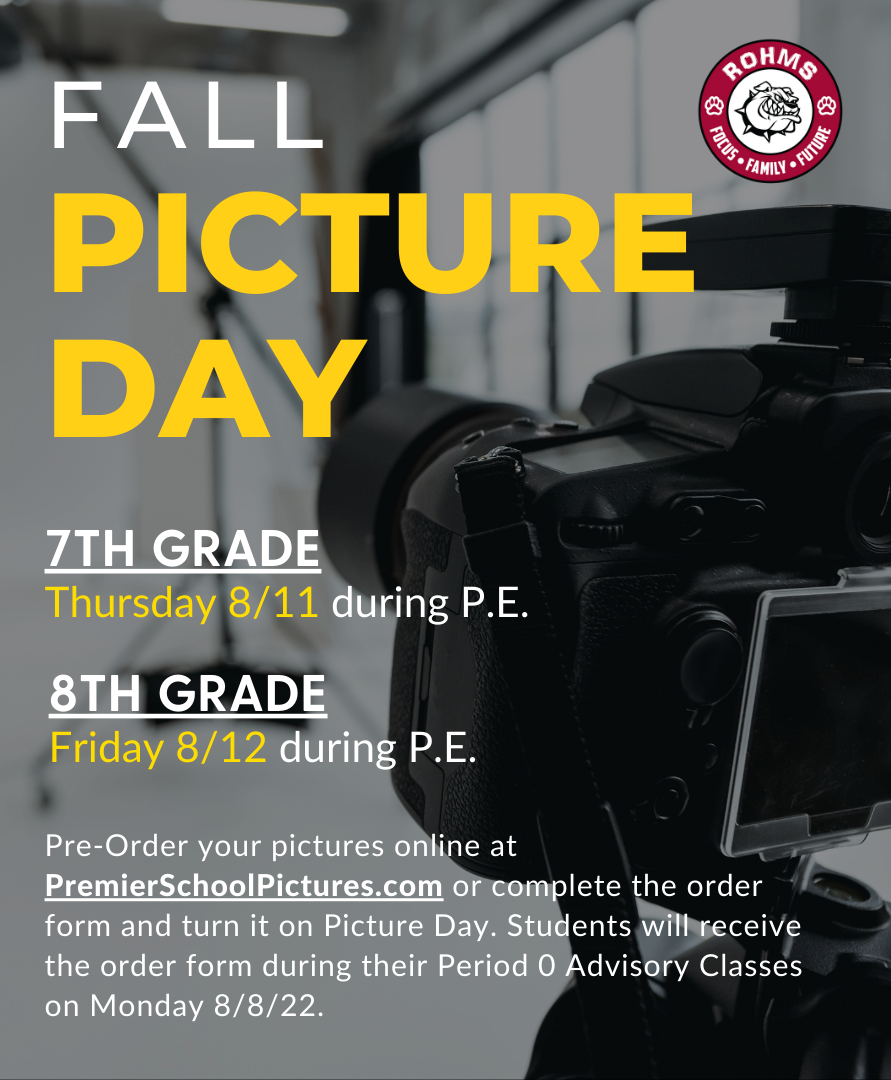 Fall Picture Day is coming!
